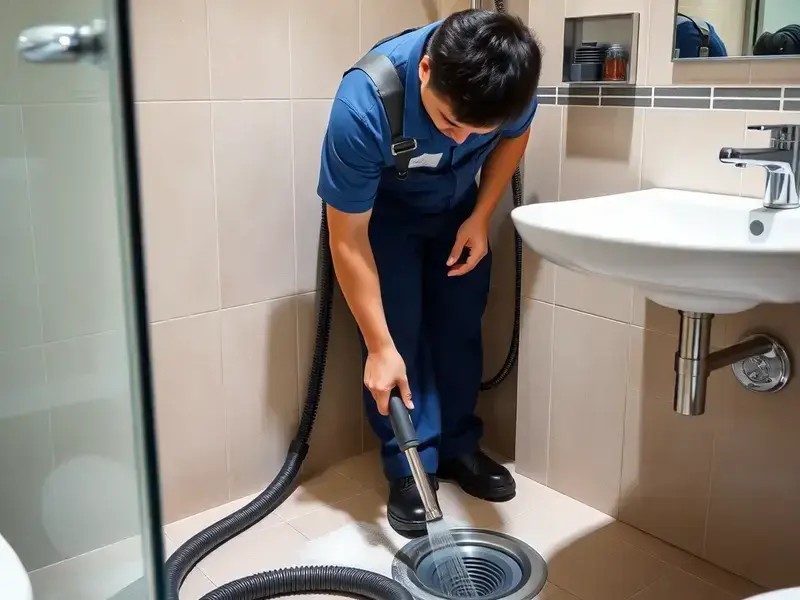 浴室排水口の清掃